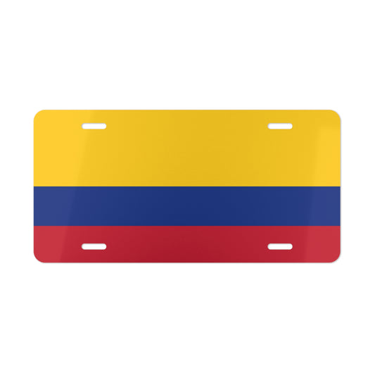 Colombian Flag Vanity Plate Custom Car Colombian Gift Personalized Colombia License Plate Accessory Car Enthusiasts Colombian Pride