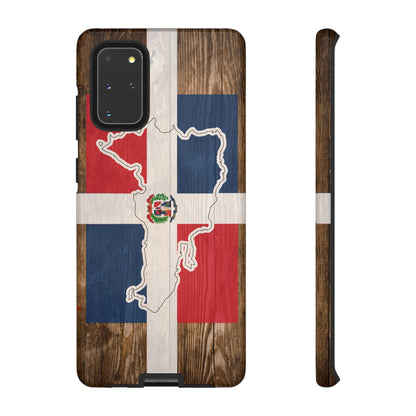 Dominican Republic Flag Phone Map Case Protective Tough Cover Flag of Dominican Pride Hard Plastic Back DR Flag Cover Dominicana