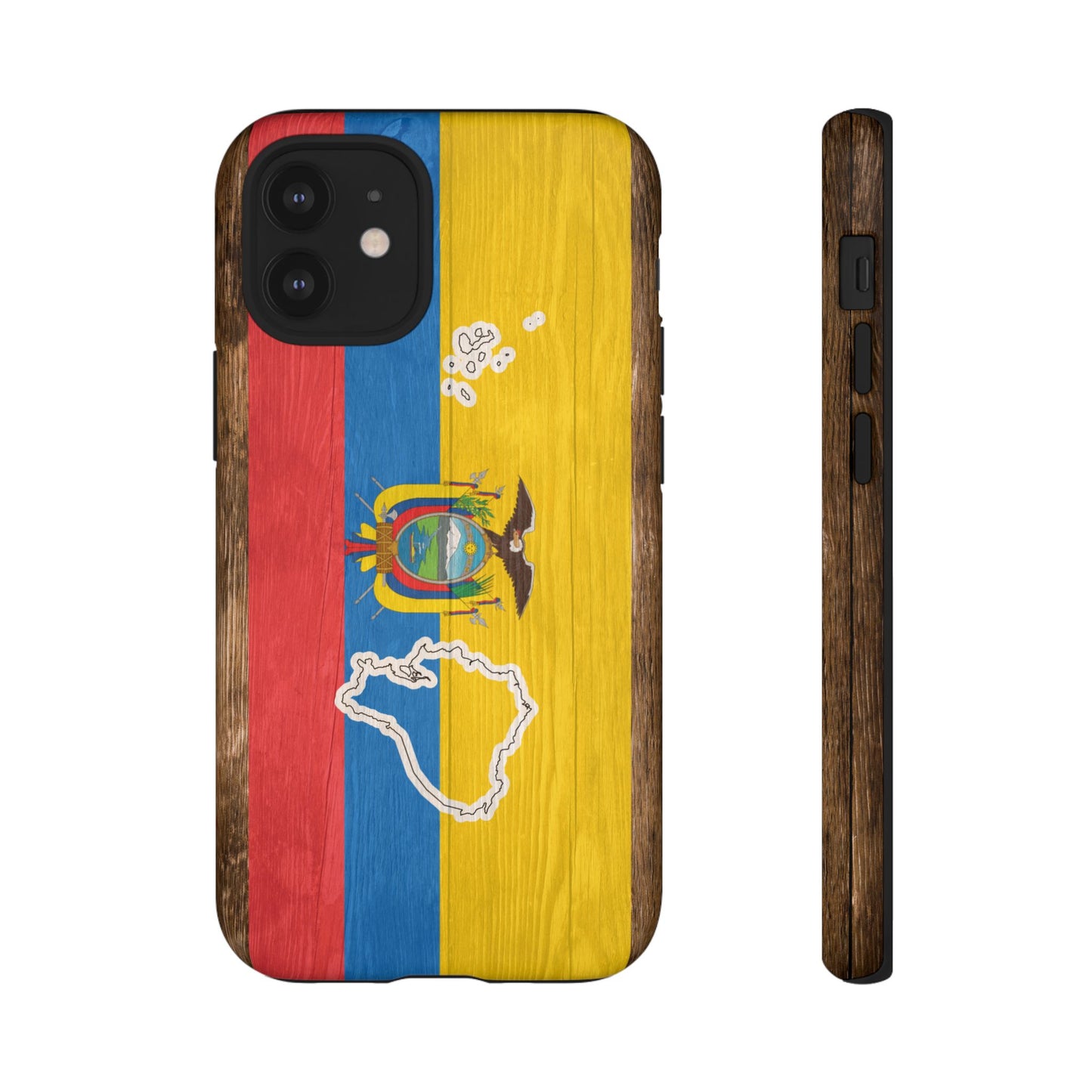 Ecuador Flag Phone Map Case Protective Tough Cover Flag of Ecuador Samsung Ecuadorian Pride Hard Plastic Back Ecuadorian Flag Cover