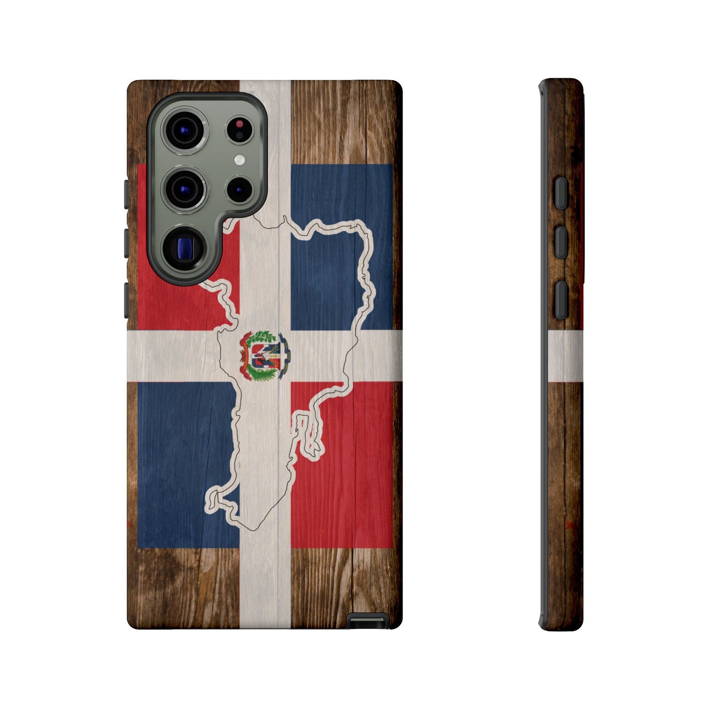 Dominican Republic Flag Phone Map Case Protective Tough Cover Flag of Dominican Pride Hard Plastic Back DR Flag Cover Dominicana