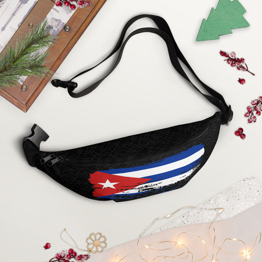 Personalized Cuban Flag Fanny Pack – Adjustable Waist Bag with Inner Pocket for Events Travel Gift for Cuban Souvenir