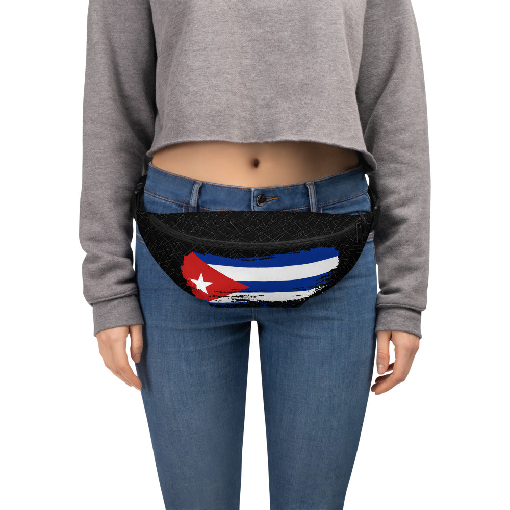 Personalized Cuban Flag Fanny Pack – Adjustable Waist Bag with Inner Pocket for Events Travel Gift for Cuban Souvenir