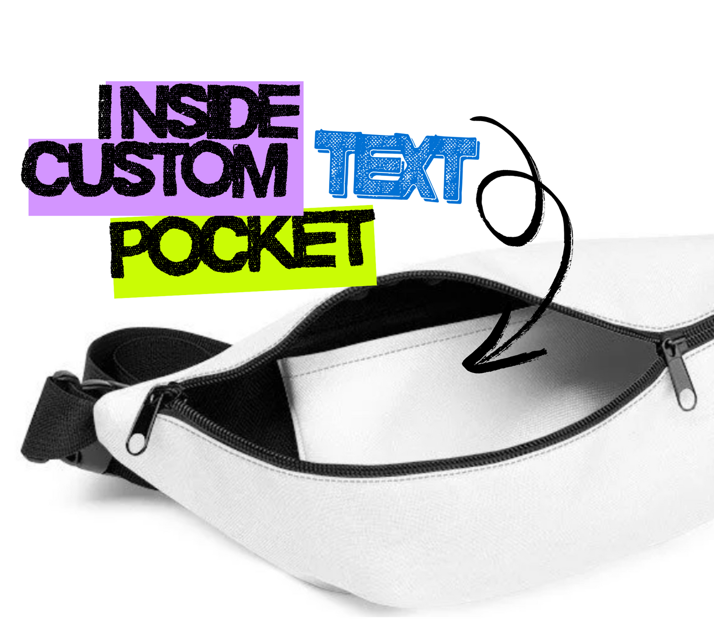 2. Personalized Mexican Gift Fanny Pack – Custom Text Water-Resistant Waist Bag for Festivals, Travel & Gifts